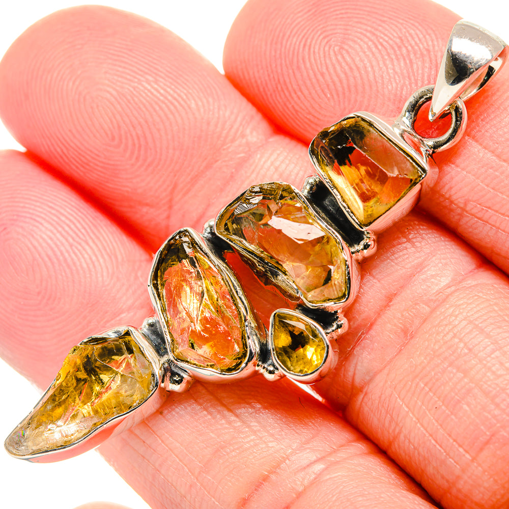 Citrine Pendants handcrafted by Anasilvercos - PD35492