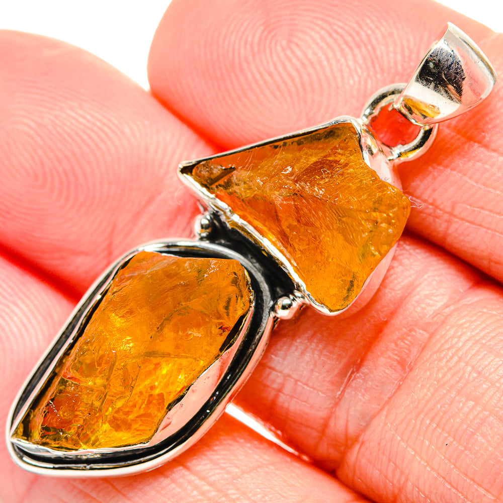 Citrine Pendants handcrafted by Anasilvercos - PD35493