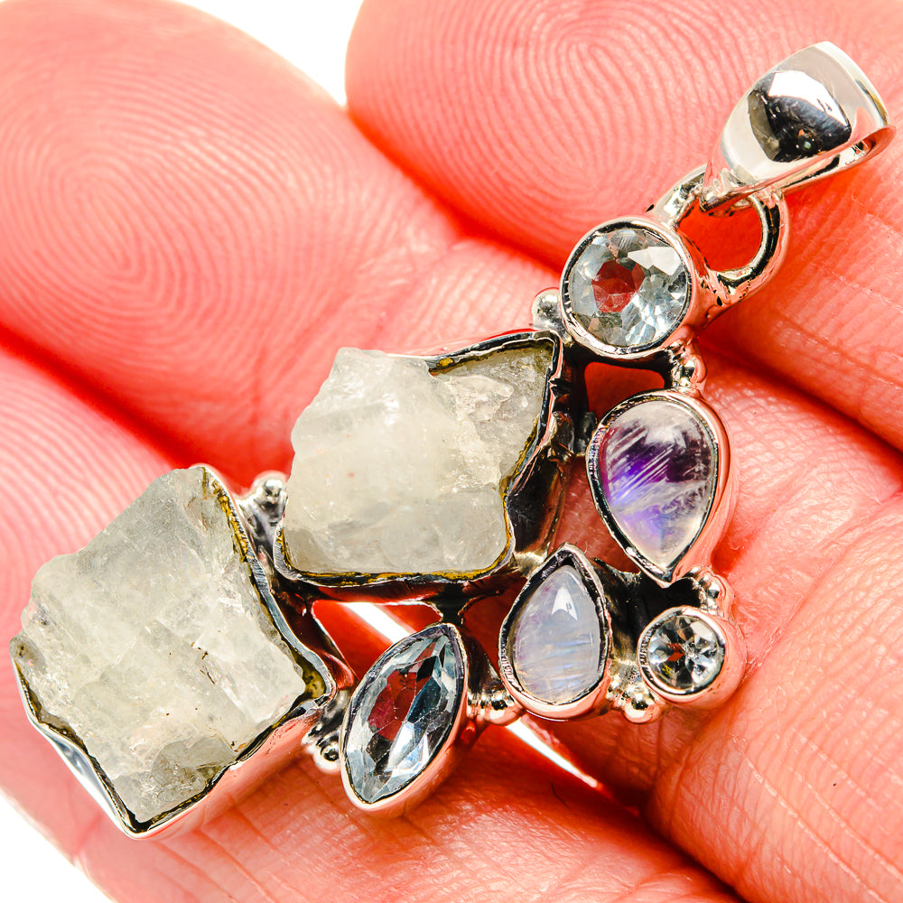 Aquamarine Pendants handcrafted by Anasilvercos - PD35494