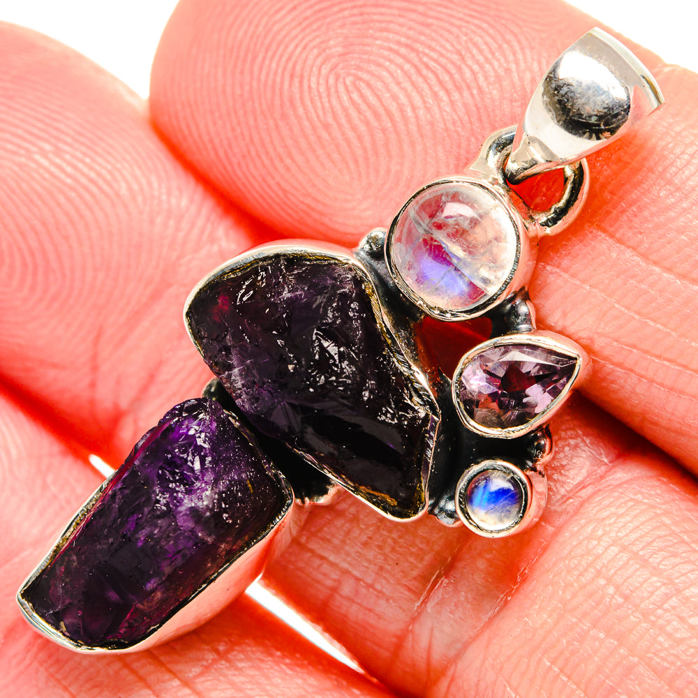 Amethyst Pendants handcrafted by Anasilvercos - PD35496