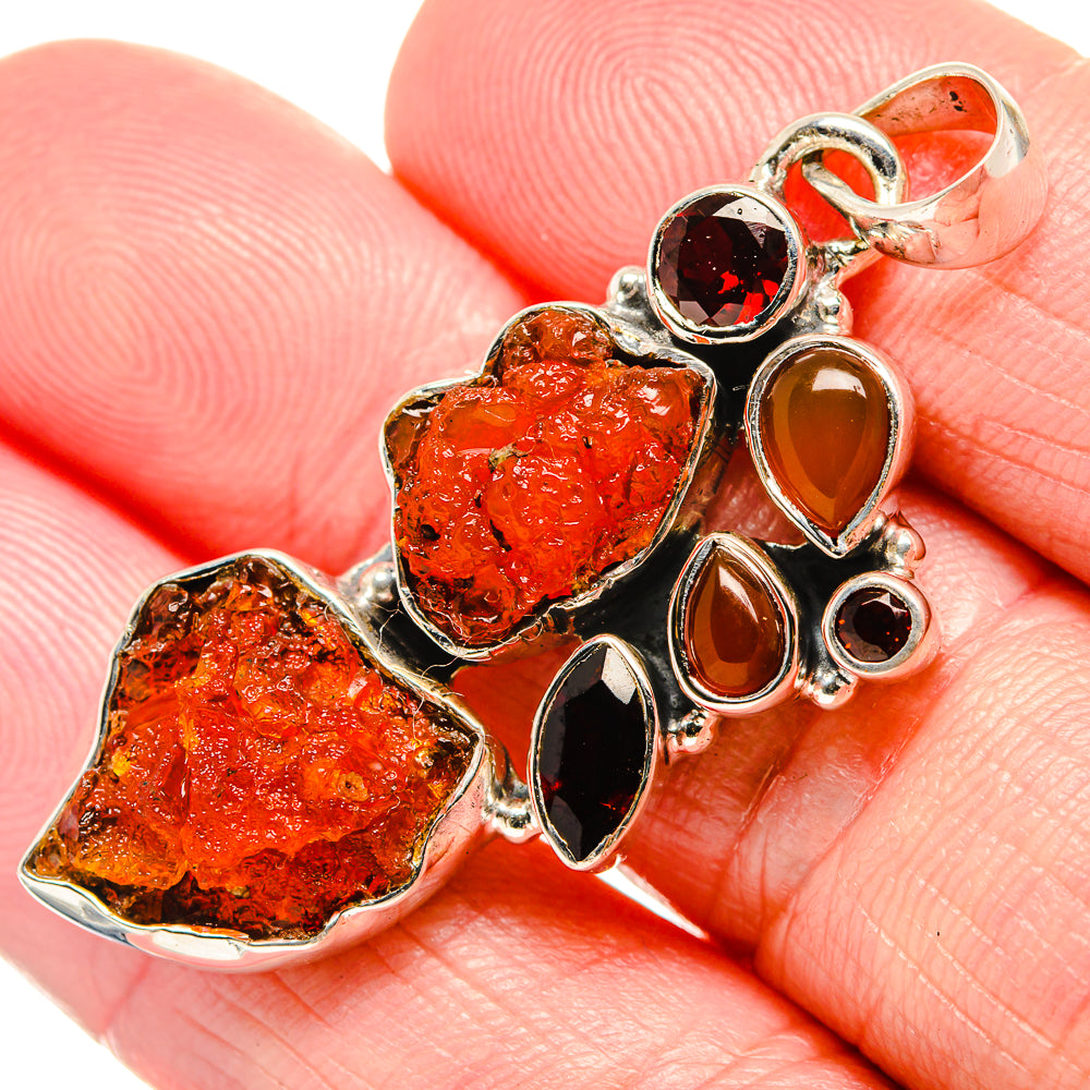 Garnet Pendants handcrafted by Anasilvercos - PD35505