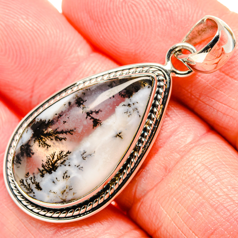 Dendritic Opal Pendants handcrafted by Anasilvercos - PD35506