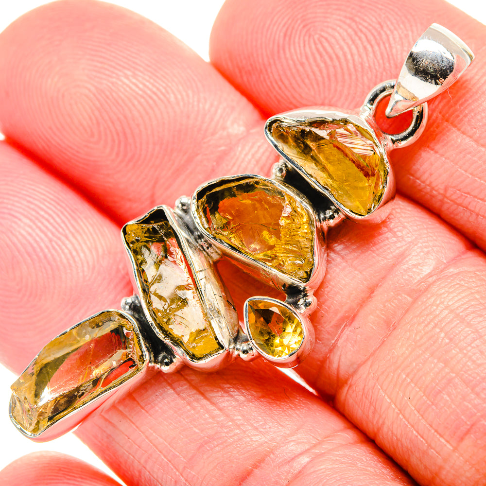 Citrine Pendants handcrafted by Anasilvercos - PD35509