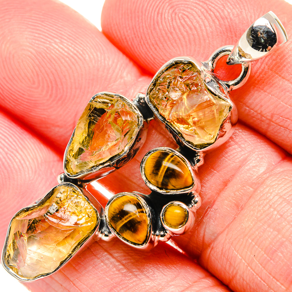 Citrine Pendants handcrafted by Anasilvercos - PD35511