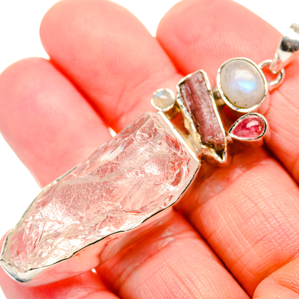 White Quartz Pendants handcrafted by Anasilvercos - PD35514