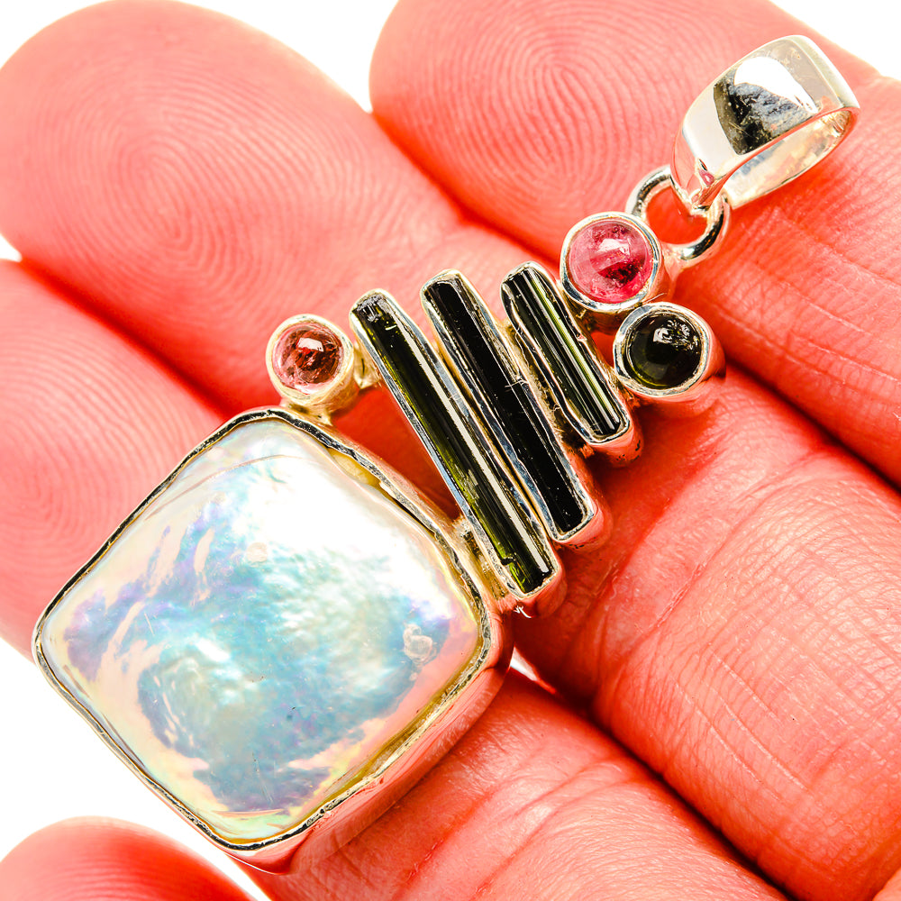 Biwa Pearl Pendants handcrafted by Anasilvercos - PD35531
