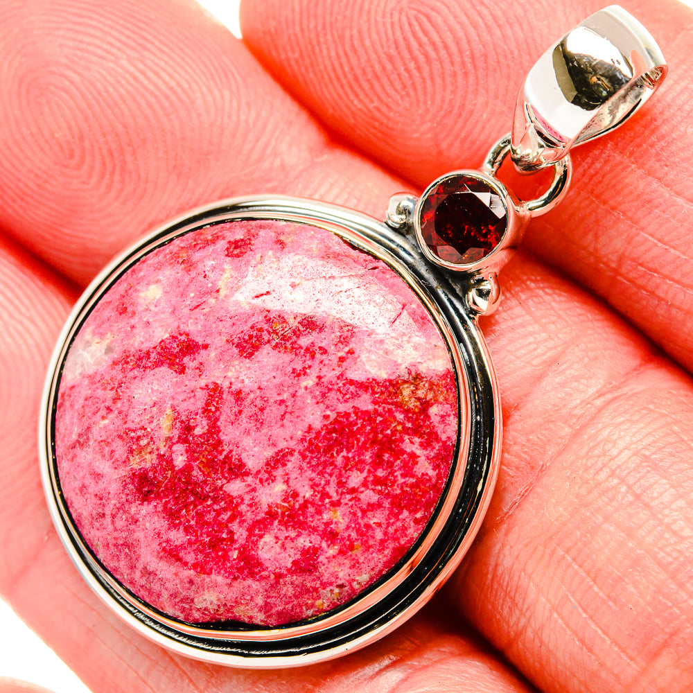 Thulite Pendants handcrafted by Anasilvercos - PD35532