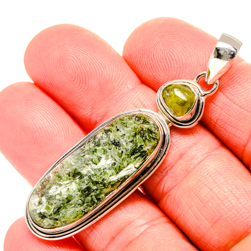Green Fuchsite Pendants handcrafted by Anasilvercos - PD35544