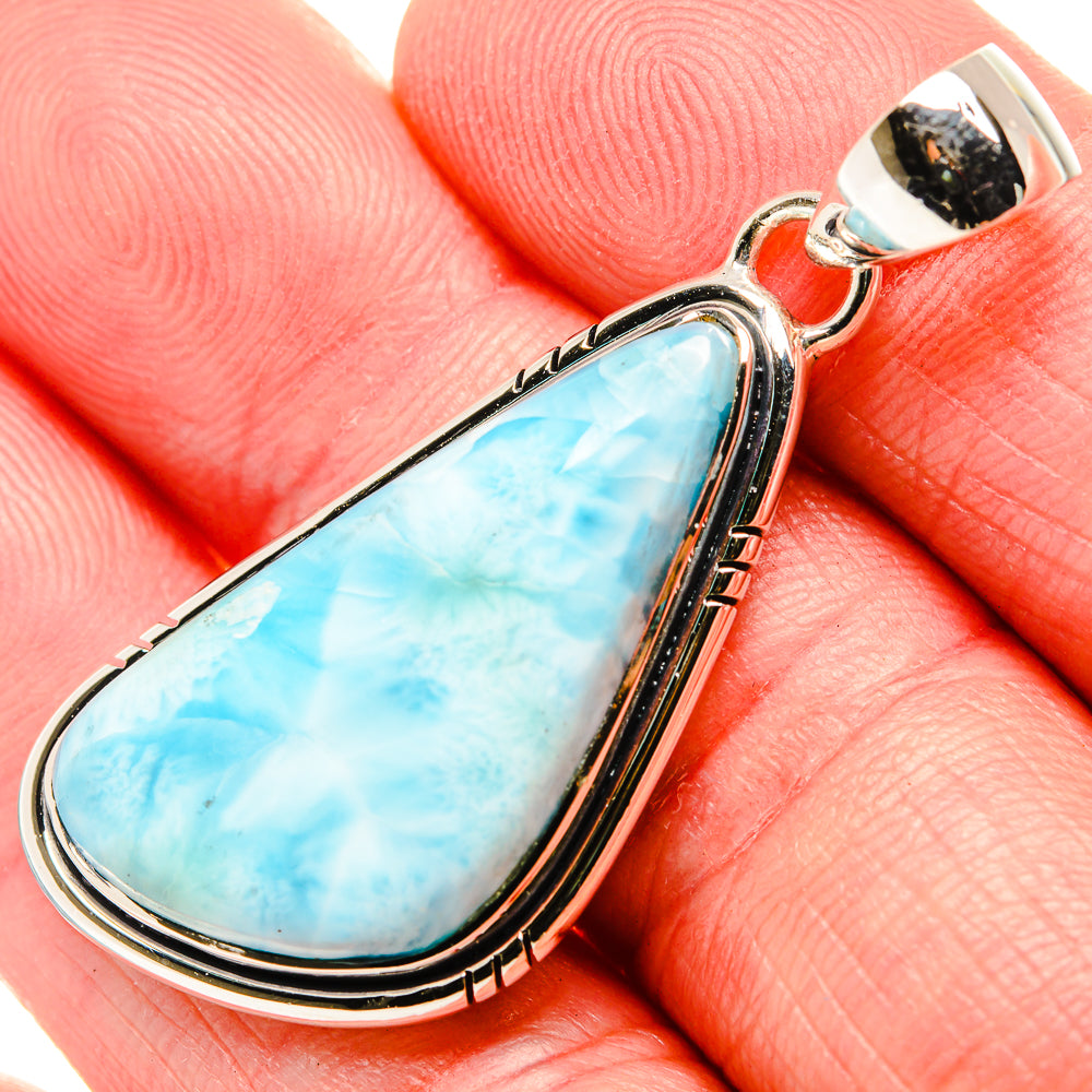 Larimar Pendants handcrafted by Anasilvercos - PD35546