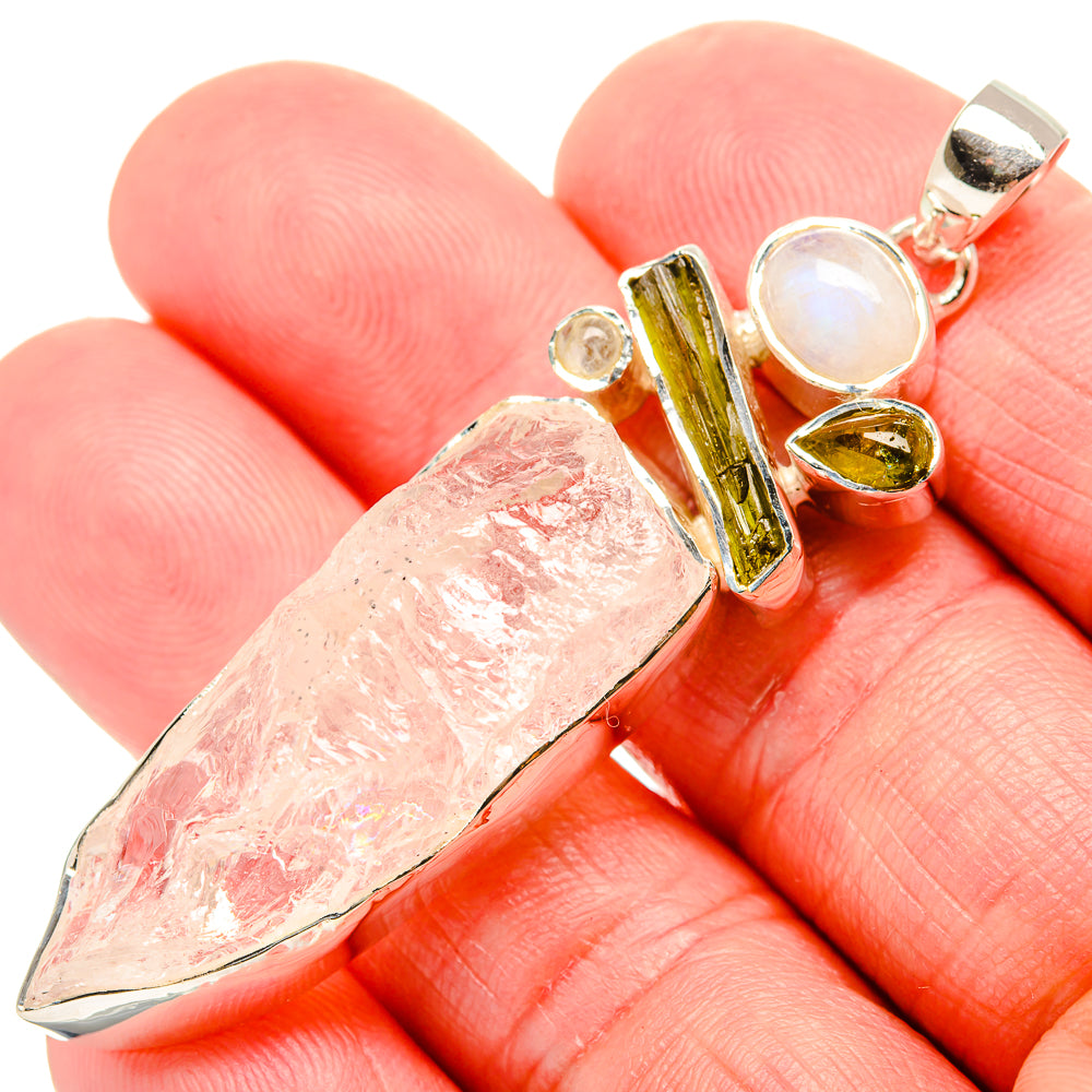 Rainbow Moonstone Pendants handcrafted by Anasilvercos - PD35565