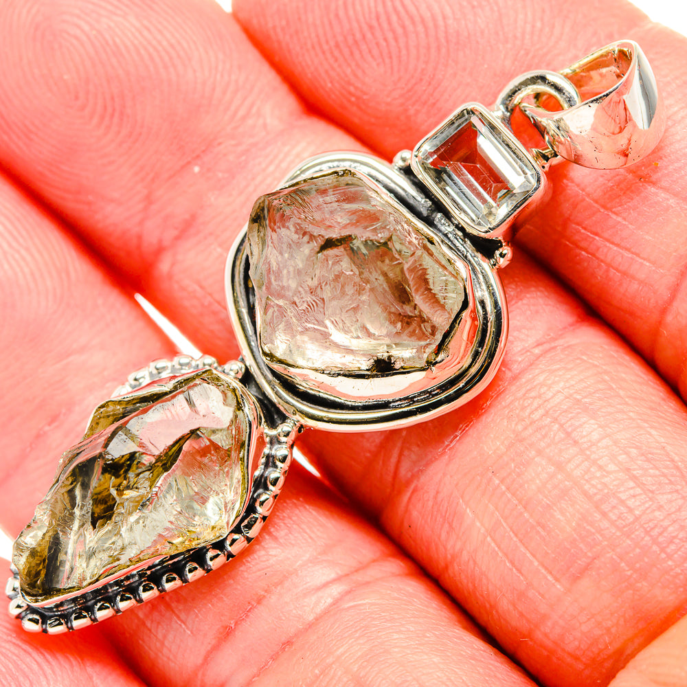 Green Amethyst Pendants handcrafted by Anasilvercos - PD35571