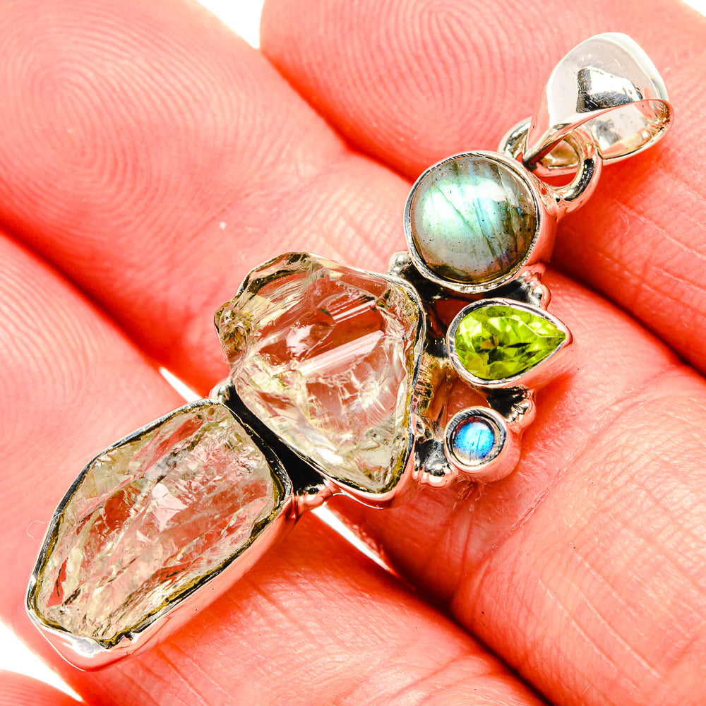 Green Amethyst Pendants handcrafted by Anasilvercos - PD35573