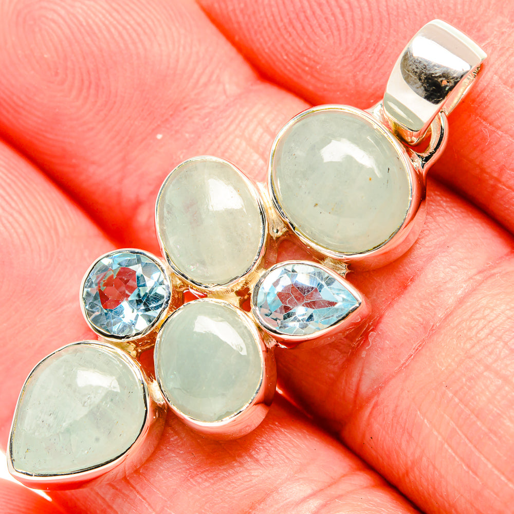 Aquamarine Pendants handcrafted by Anasilvercos - PD35574