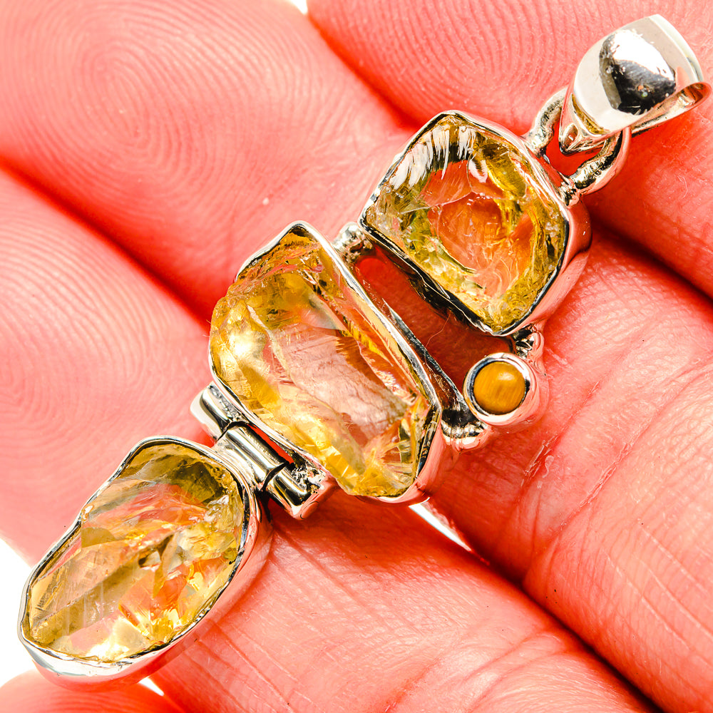 Citrine Pendants handcrafted by Anasilvercos - PD35577