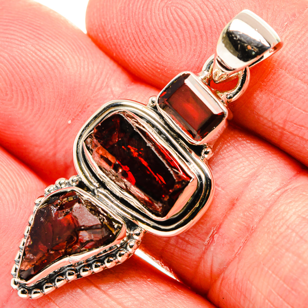 Garnet Pendants handcrafted by Anasilvercos - PD35579