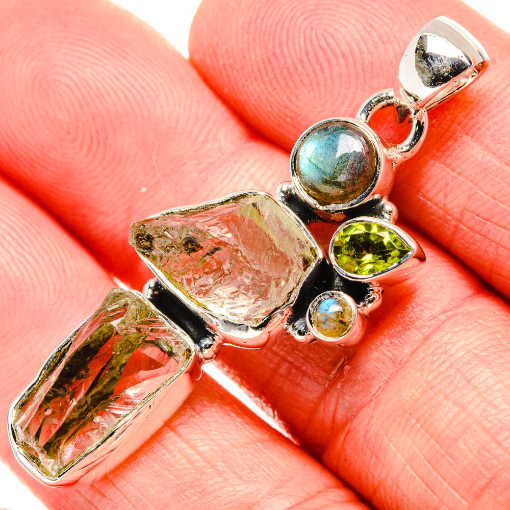 Green Amethyst Pendants handcrafted by Anasilvercos - PD35581