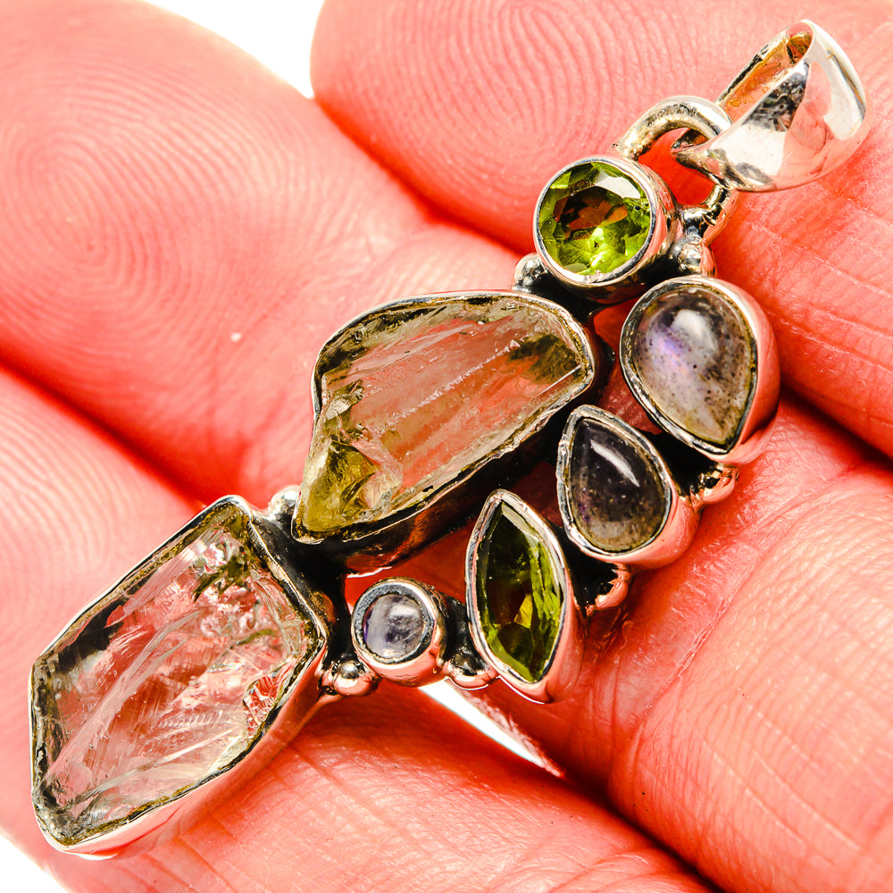 Green Amethyst Pendants handcrafted by Anasilvercos - PD35582