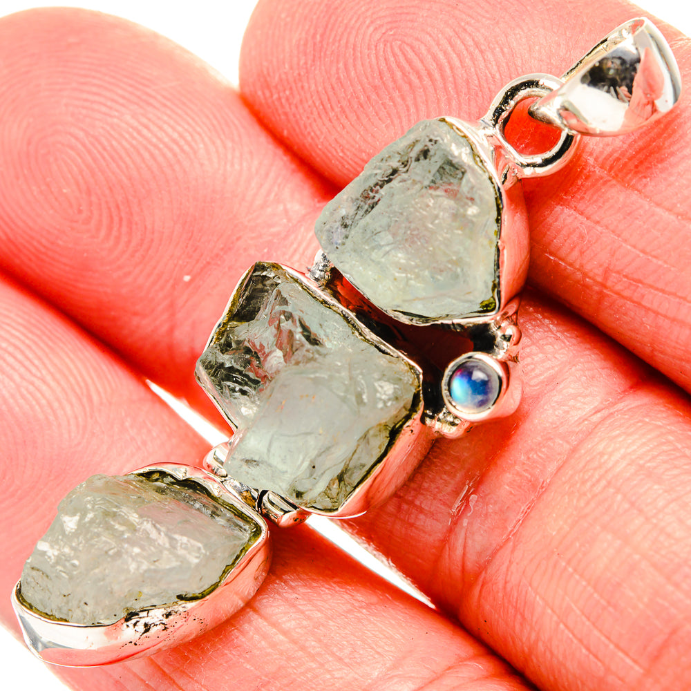 Aquamarine Pendants handcrafted by Anasilvercos - PD35583