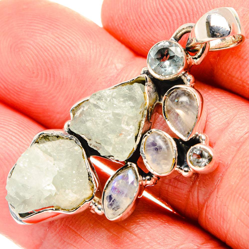 Aquamarine Pendants handcrafted by Anasilvercos - PD35600
