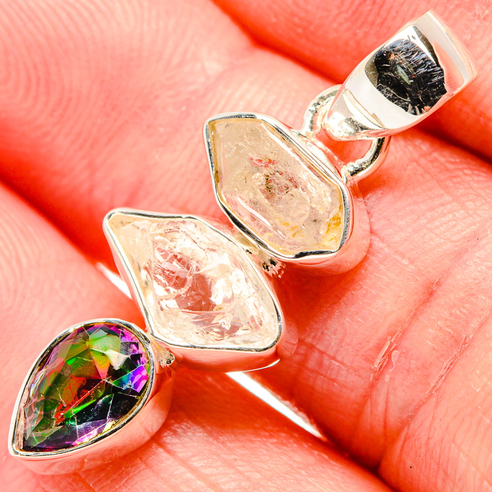 Herkimer Diamond Pendants handcrafted by Anasilvercos - PD35603