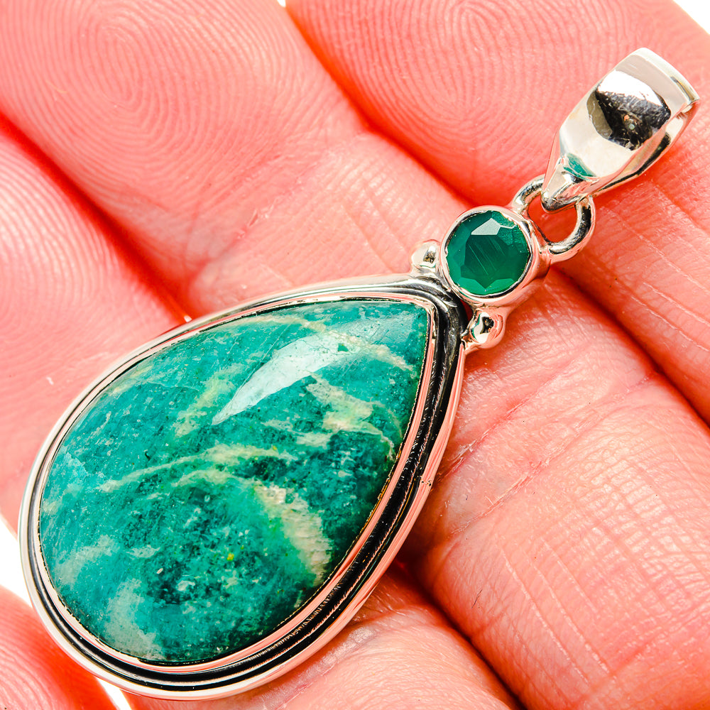Amazonite Pendants handcrafted by Anasilvercos - PD35625