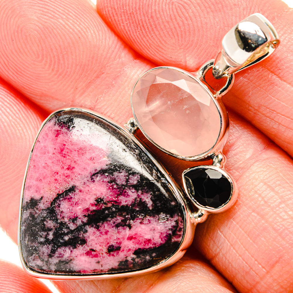 Rhodonite Pendants handcrafted by Anasilvercos - PD35631
