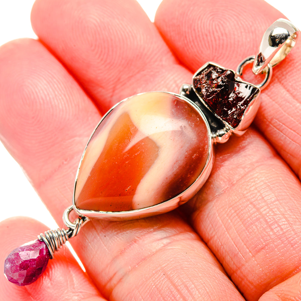 Mookaite Pendants handcrafted by Anasilvercos - PD35635