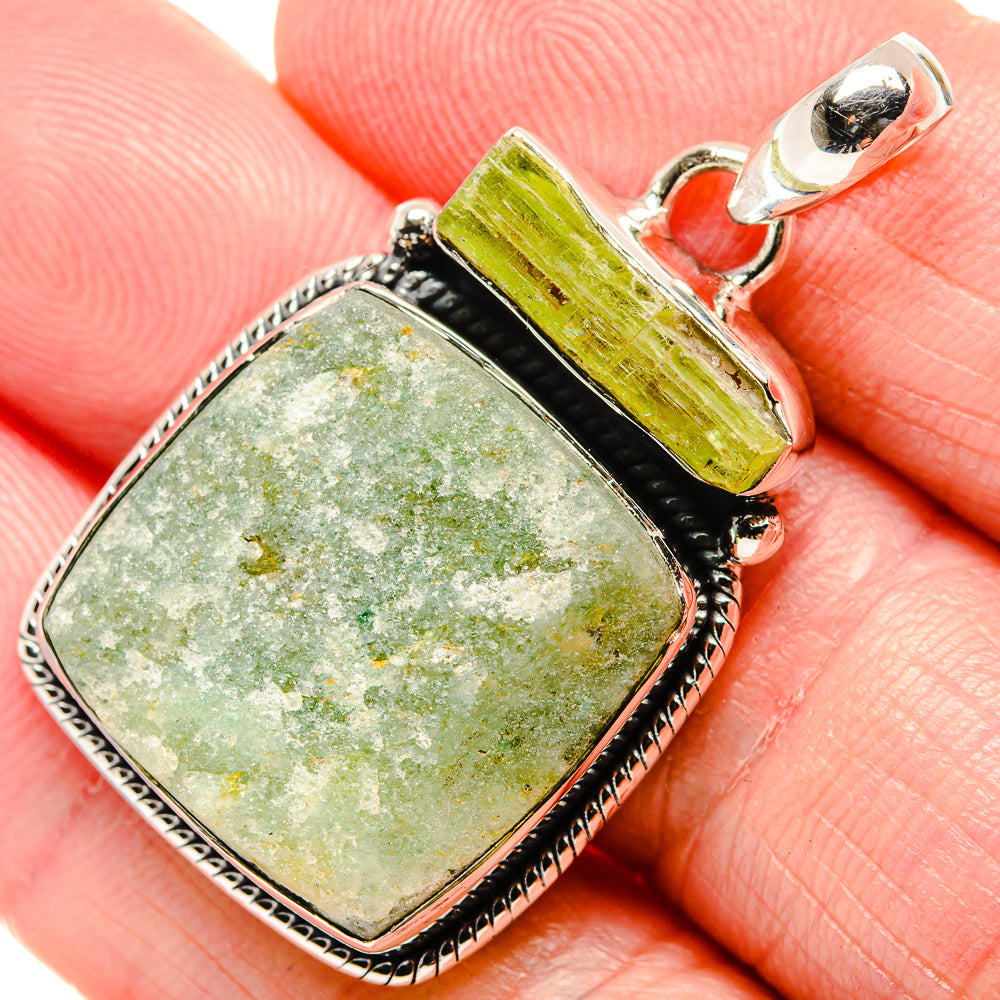 Prehnite Pendants handcrafted by Anasilvercos - PD35640
