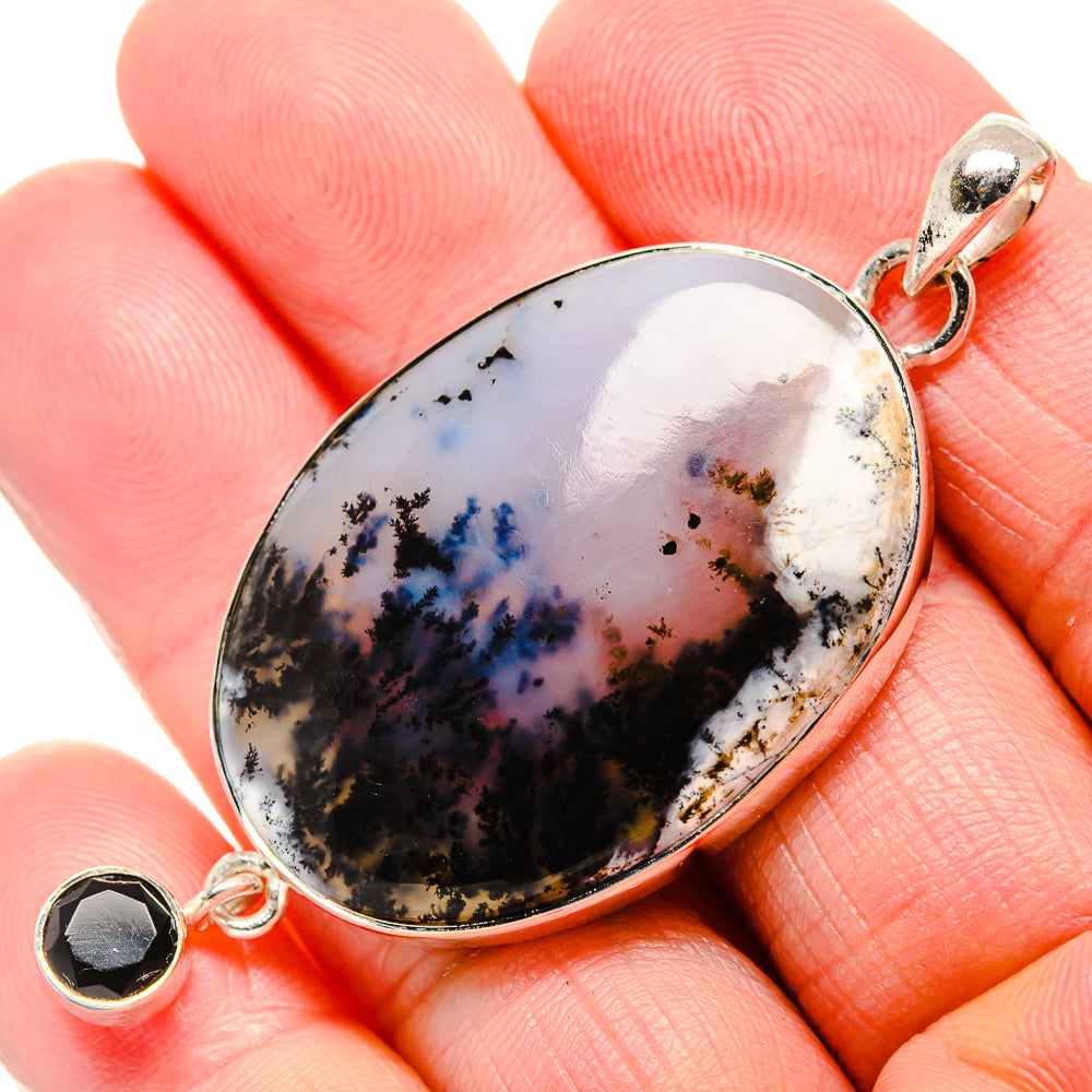 Dendritic Opal Pendants handcrafted by Anasilvercos - PD35647