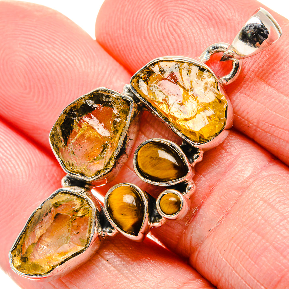 Citrine Pendants handcrafted by Anasilvercos - PD35654
