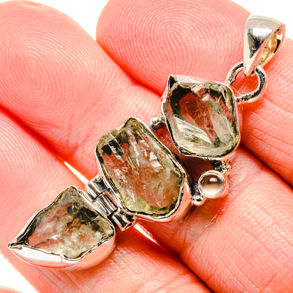 Green Amethyst Pendants handcrafted by Anasilvercos - PD35659