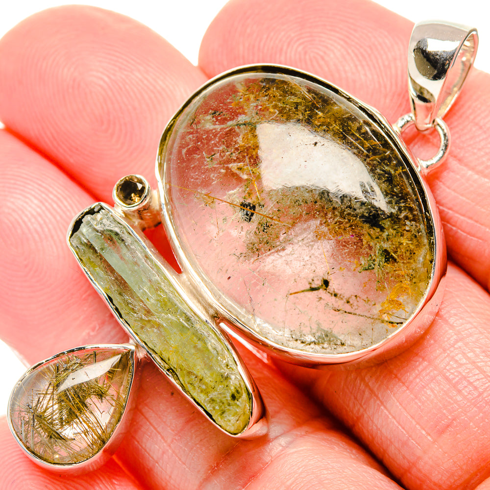 Prehnite Pendants handcrafted by Anasilvercos - PD35665