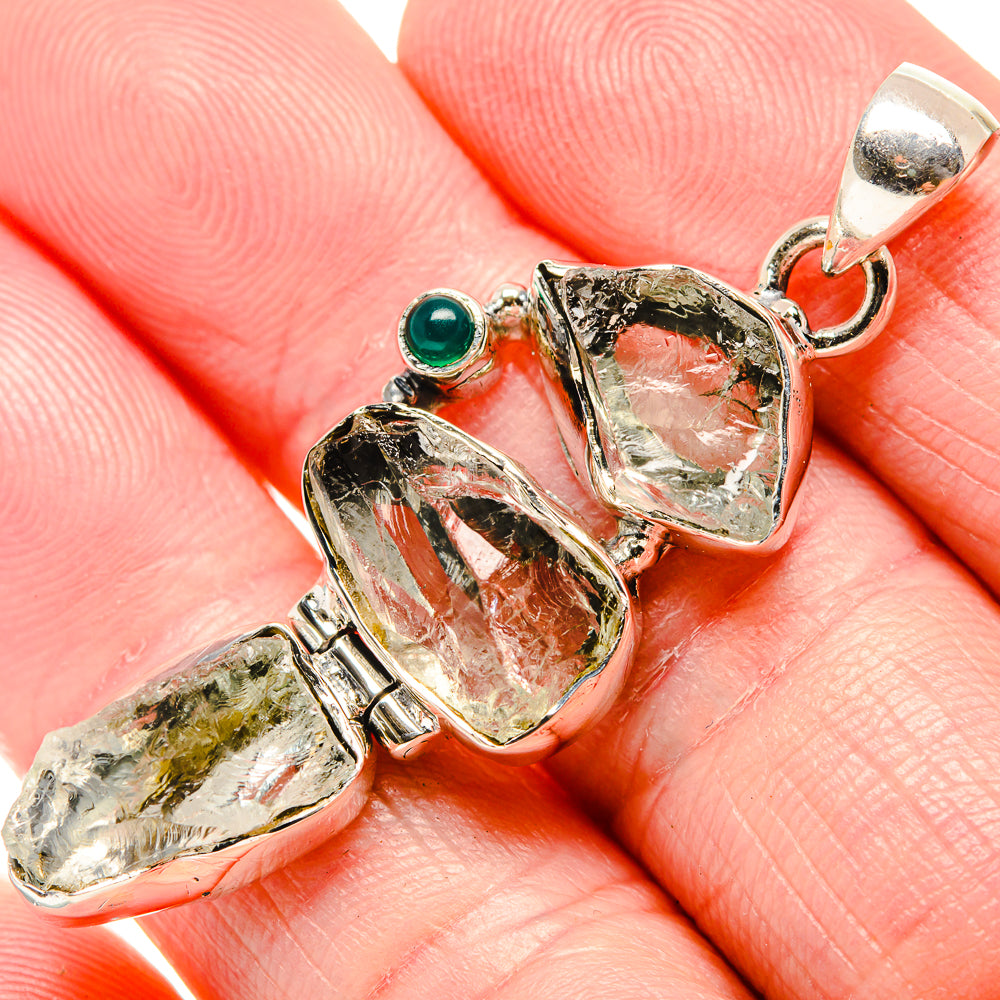 Green Amethyst Pendants handcrafted by Anasilvercos - PD35667