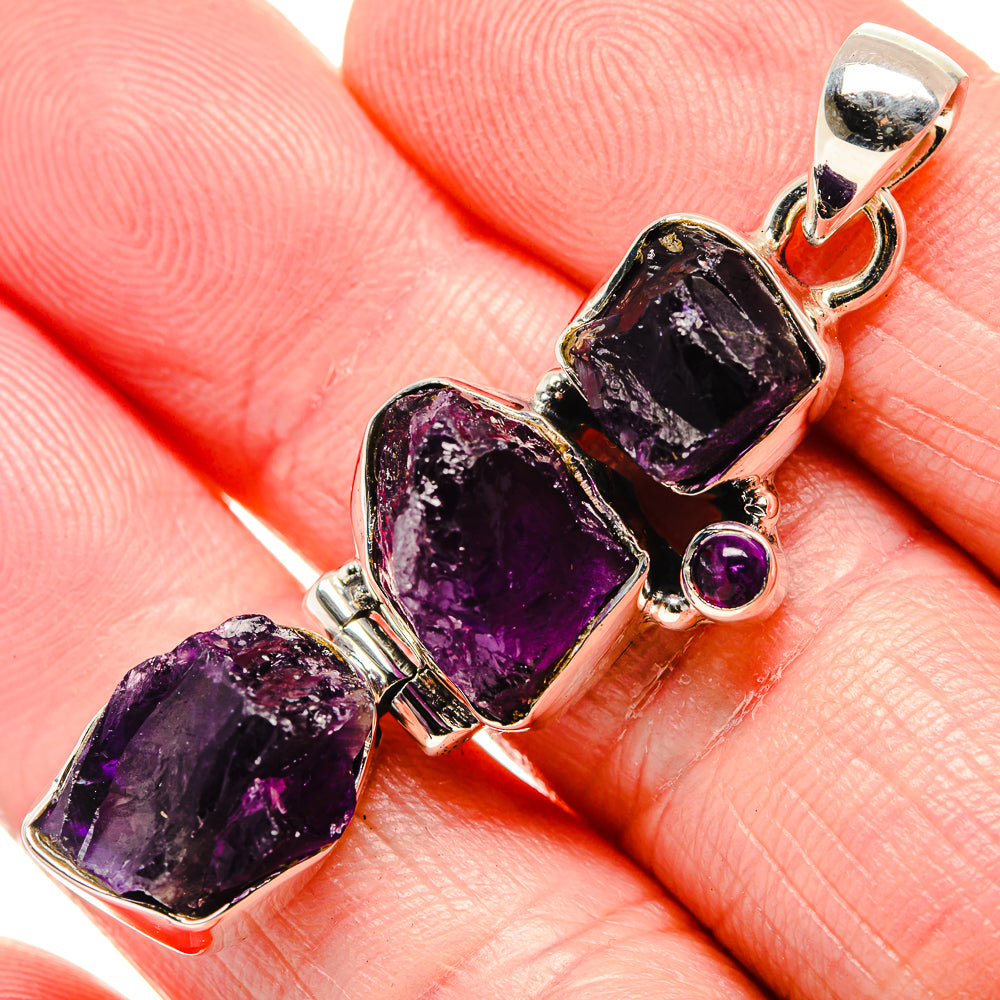 Amethyst Pendants handcrafted by Anasilvercos - PD35675