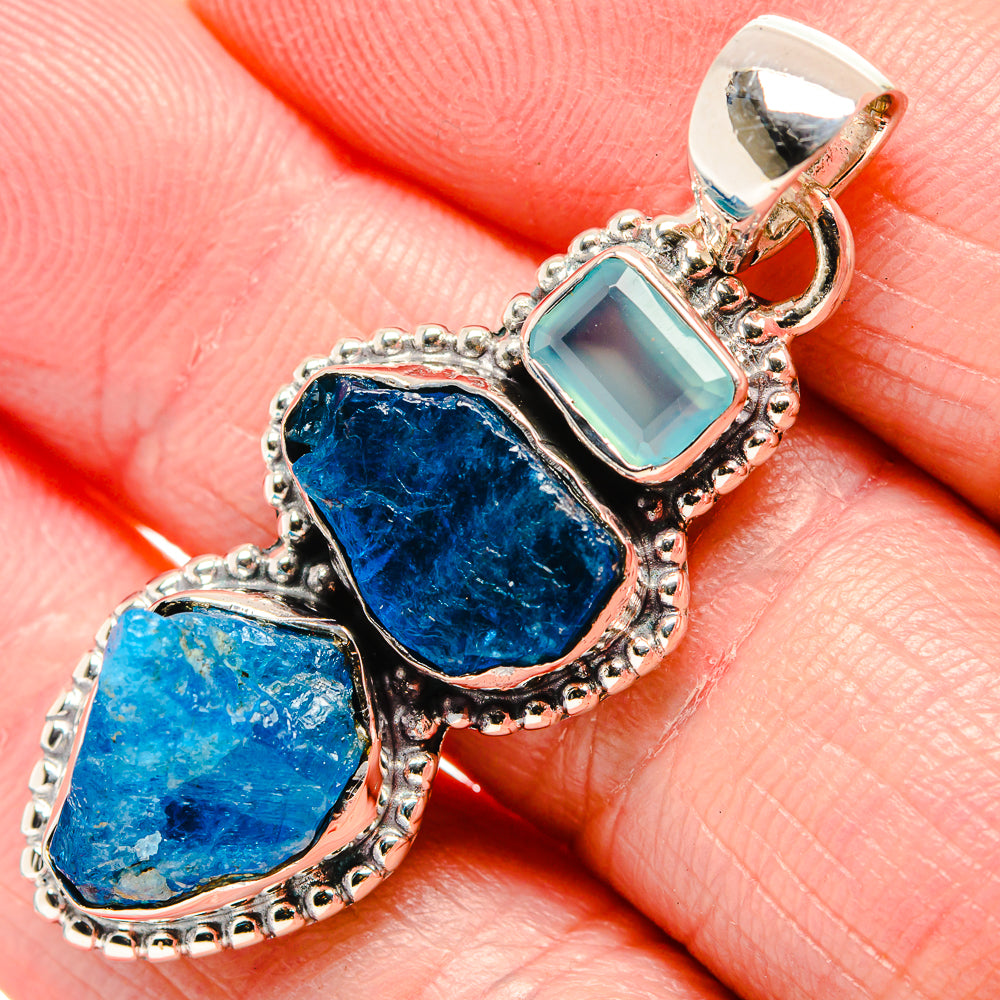 Apatite Pendants handcrafted by Anasilvercos - PD35678
