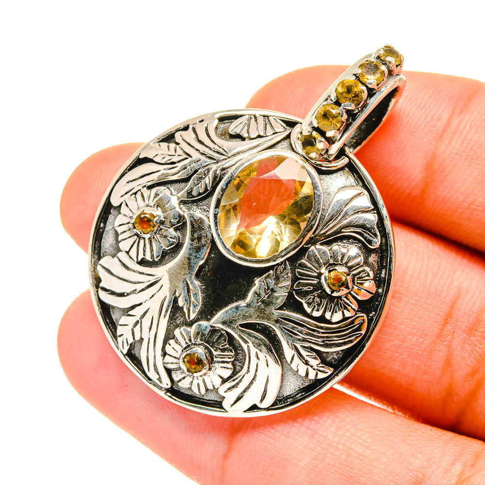 Citrine Pendants handcrafted by Anasilvercos - PD3568