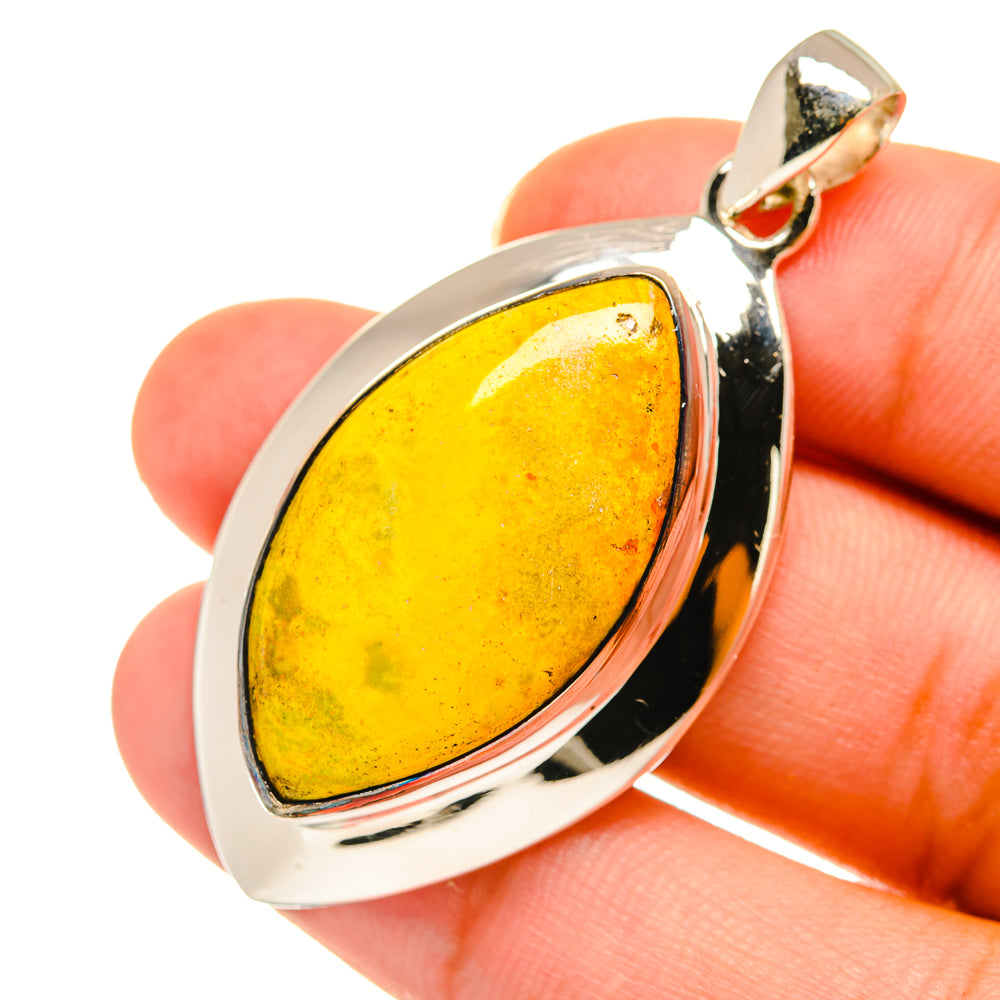 Bumble Bee Jasper Pendants handcrafted by Anasilvercos - PD3569