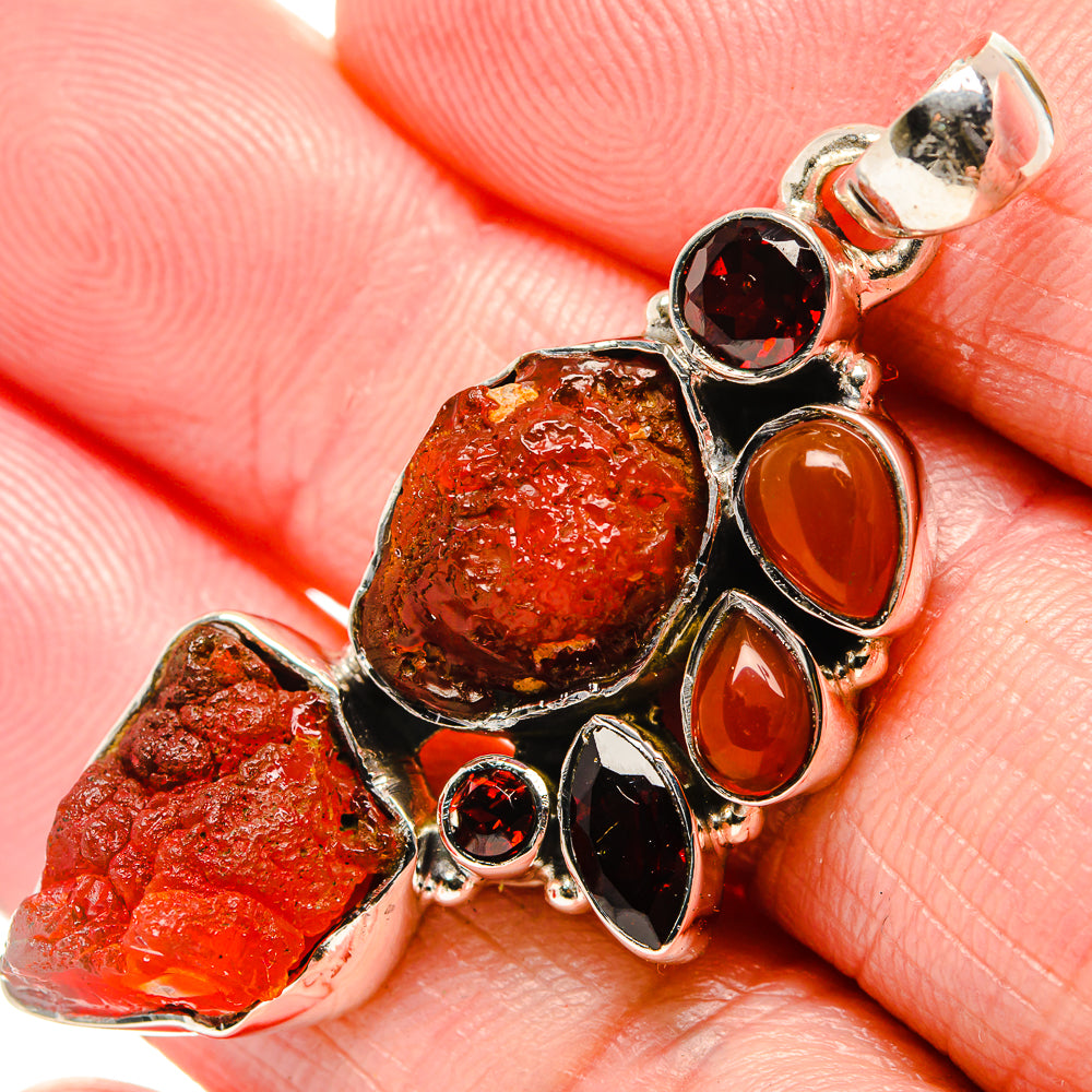 Garnet Pendants handcrafted by Anasilvercos - PD35702