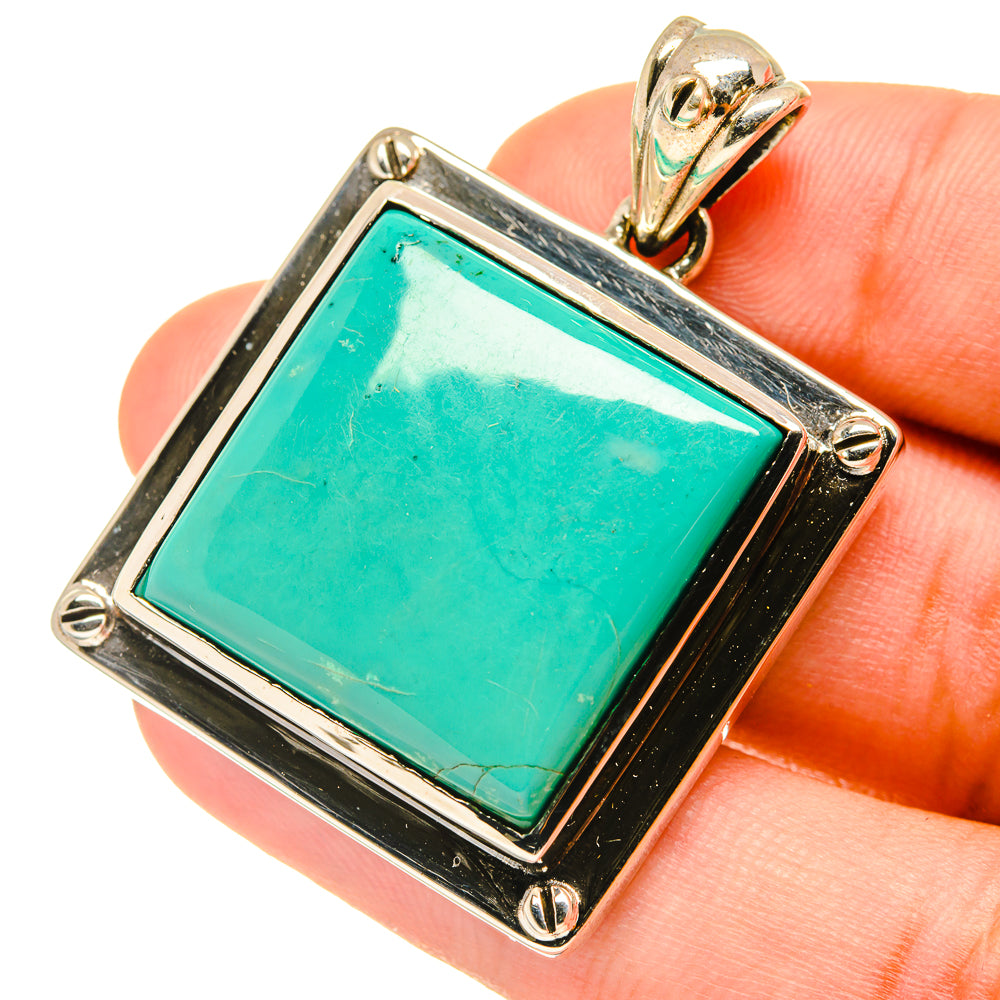 Tibetan Turquoise Pendants handcrafted by Anasilvercos - PD3571