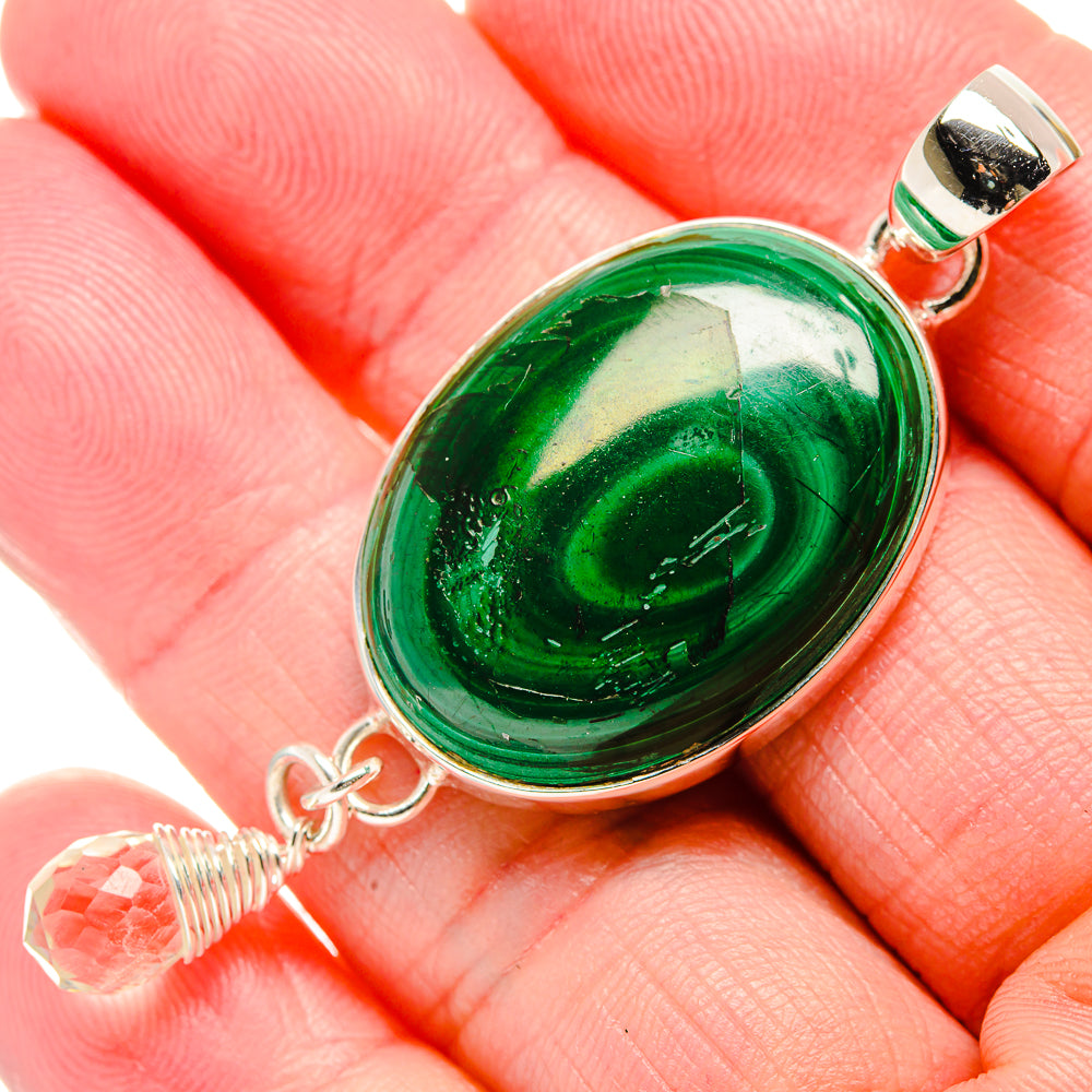 Malachite Pendants handcrafted by Anasilvercos - PD35718