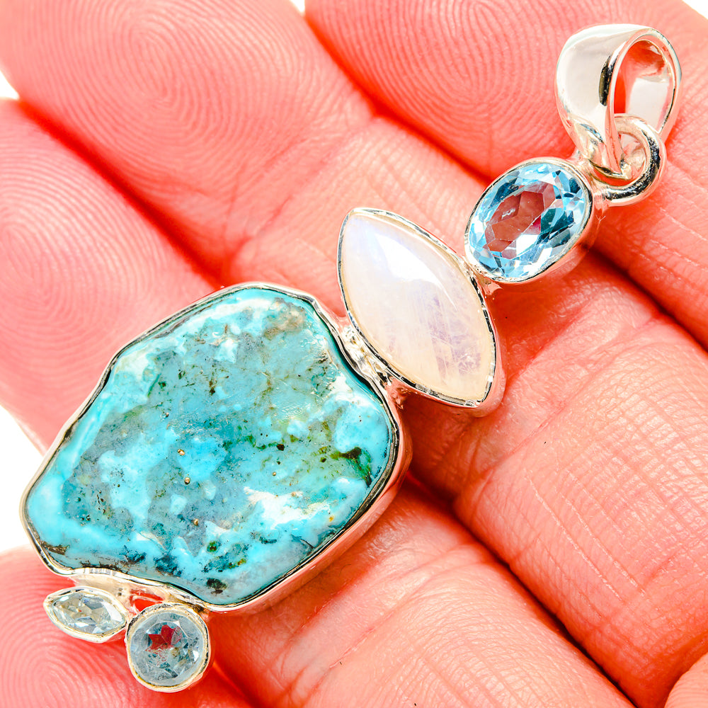 Turquoise Pendants handcrafted by Anasilvercos - PD35724