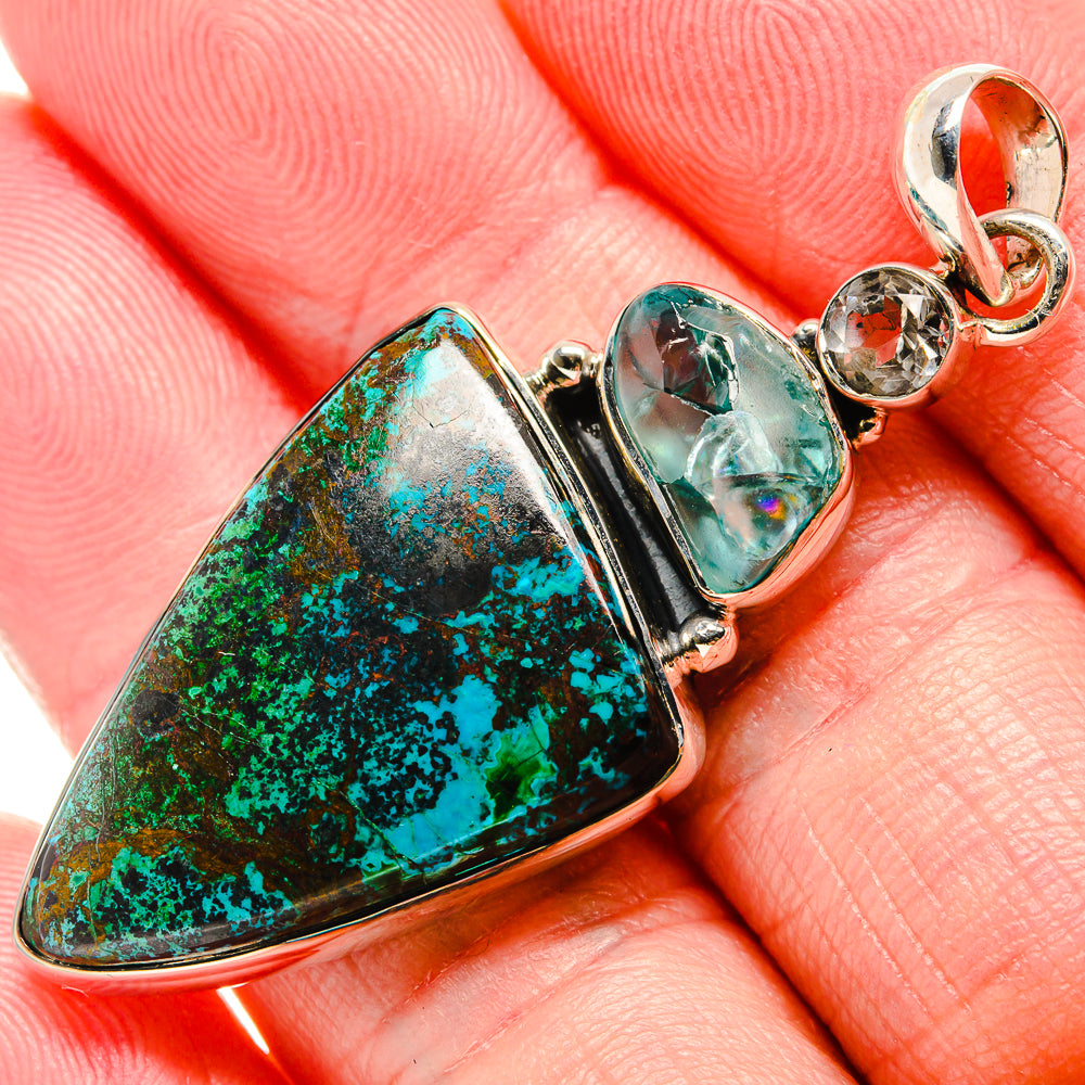 Shattuckite Pendants handcrafted by Anasilvercos - PD35731