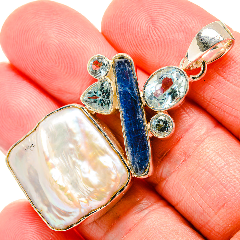 Mother Of Pearl Pendants handcrafted by Anasilvercos - PD35749