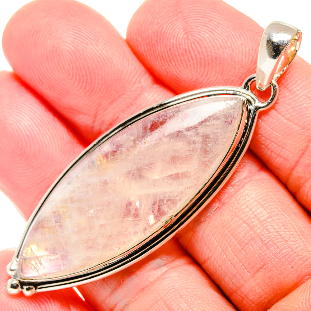 Rainbow Moonstone Pendants handcrafted by Anasilvercos - PD35752
