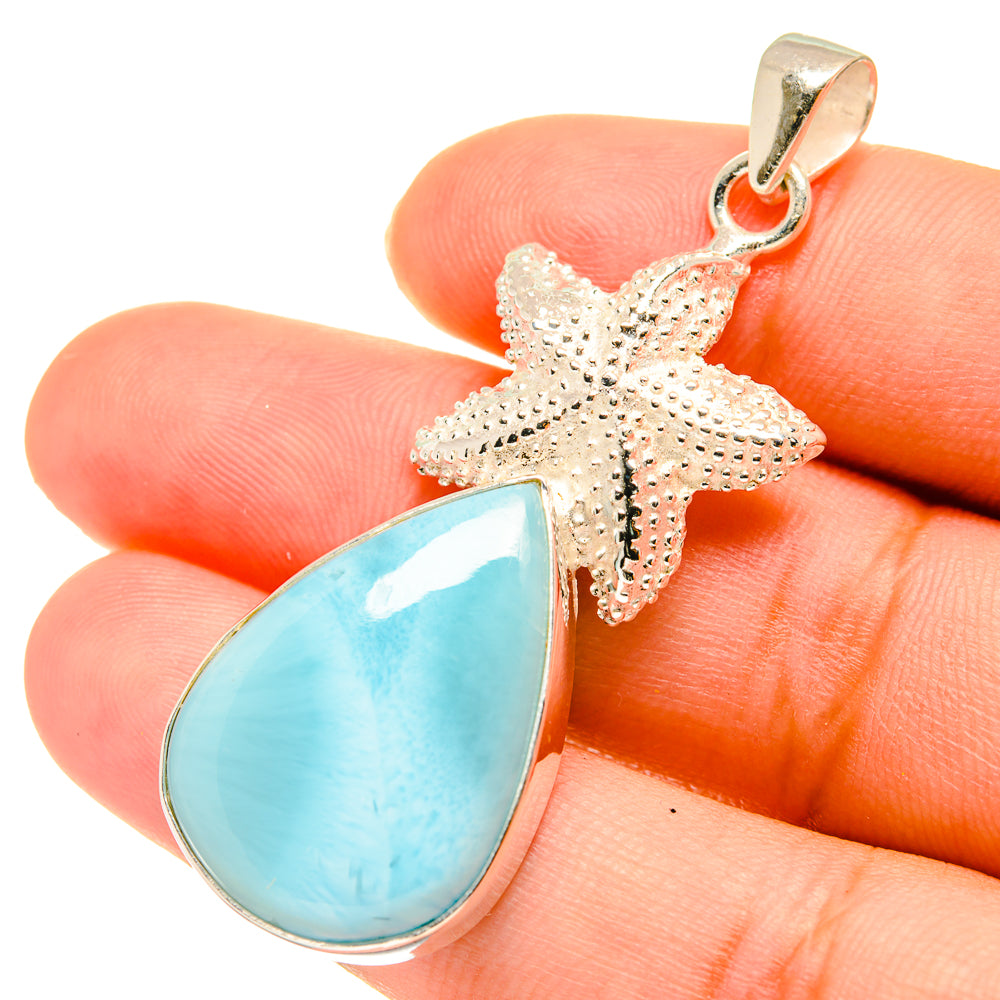 Larimar Pendants handcrafted by Anasilvercos - PD3576