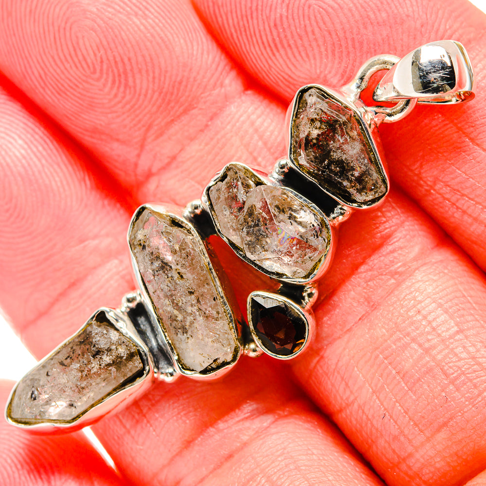 Herkimer Diamond Pendants handcrafted by Anasilvercos - PD35766