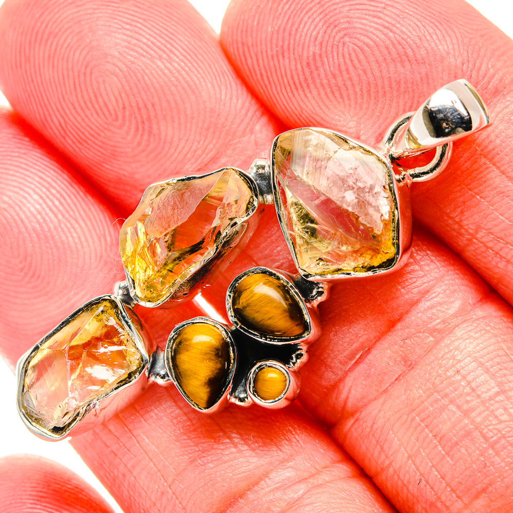 Citrine Pendants handcrafted by Anasilvercos - PD35768
