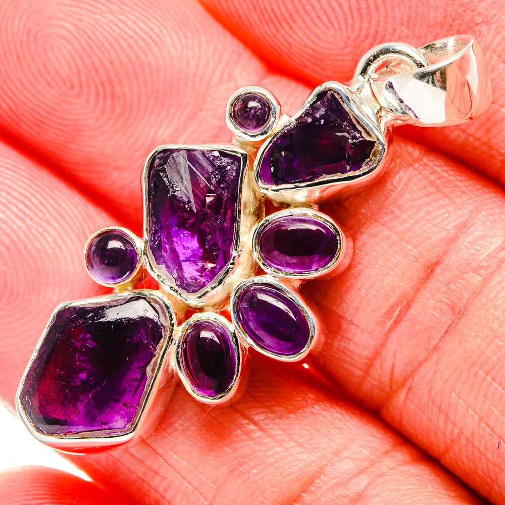 Amethyst Pendants handcrafted by Anasilvercos - PD35772