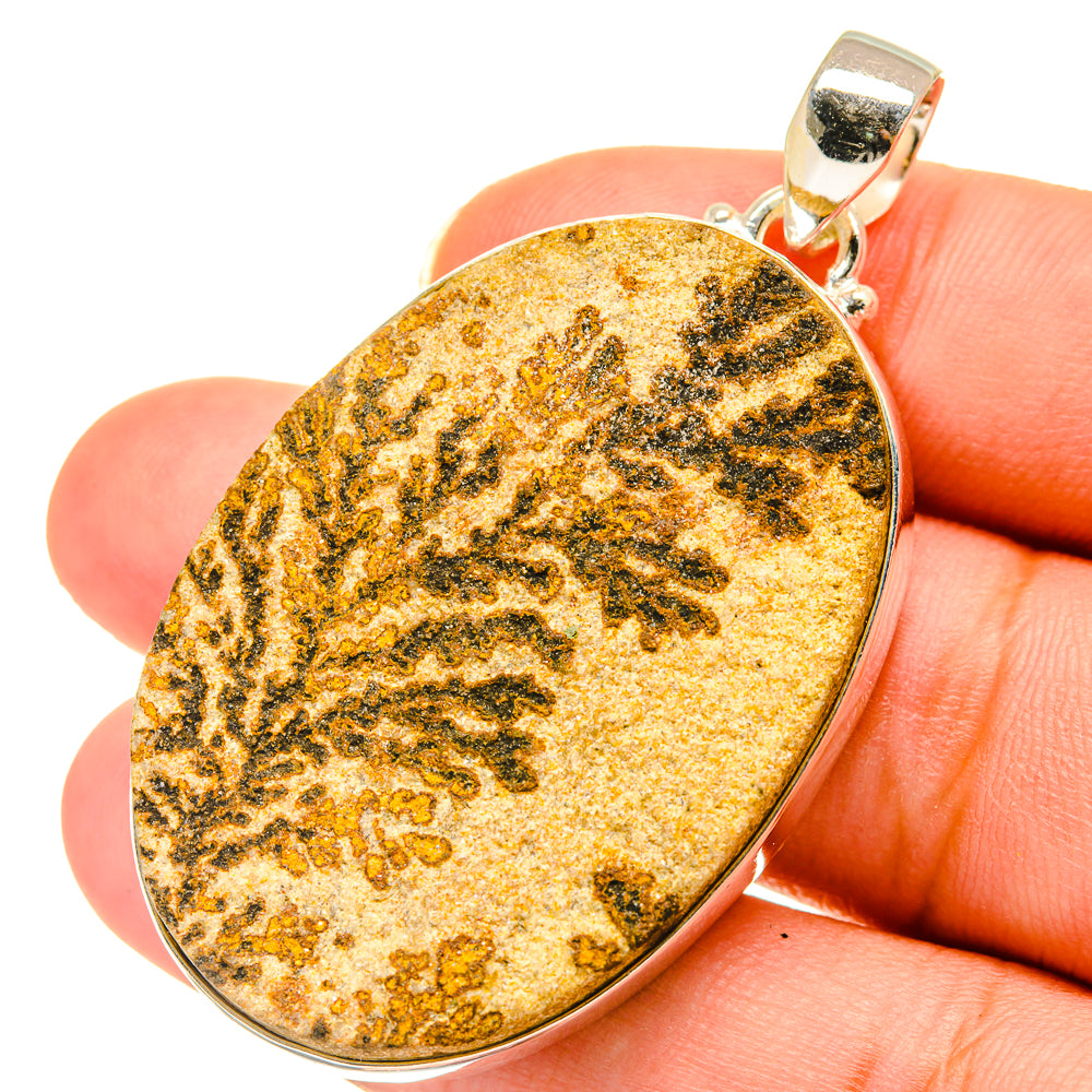 Germany Psilomelane Dendrite Pendants handcrafted by Anasilvercos - PD3578