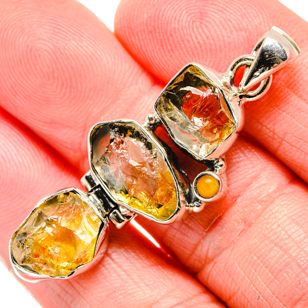 Citrine Pendants handcrafted by Anasilvercos - PD35792